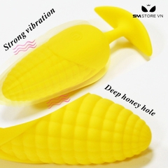 SMT1724 - Butt plugs hình bắp ngô điều khiển từ xa dài 10.5cm