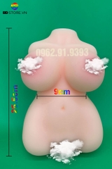 BDT442 - Búp bê tình yêu silicon có 2 lỗ âm đạo và hậu môn kèm 5 size
