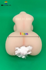 BDT442 - Búp bê tình yêu silicon có 2 lỗ âm đạo và hậu môn kèm 5 size