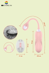 BDT1315 - Trứng rung không dây điều khiển từ xa dài 23cm sạc điện