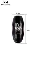 SMT4469 - Cốc thủ dâm snail cup 2 đầu âm đạo miệng và hậu môn