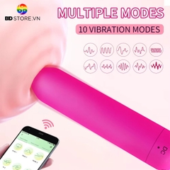 BDT1013 - Trứng rung hình viên đạn điều khiển qua APP sạc điện