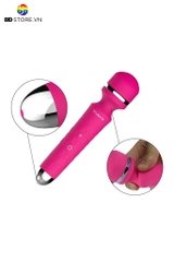 BDT111 - Chày rung silicon có đầu thay thế dài 19cm sạc điện và sưởi ấm