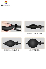 BDT1113 - Anal pump silicon với phích cắm trơn nhọn dài 50cm