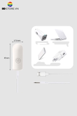 BDT1135 - Trứng rung mini điều khiển từ xa dài 45mm sạc điện