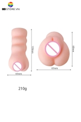 BDT1145 - Âm đạo giả cho nam cầm tay chất liệu silicon mềm dài 13cm