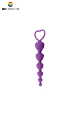 BDT116 - Anal beads với chuỗi hạt hình trái tim có quai cầm dài 18.5cm