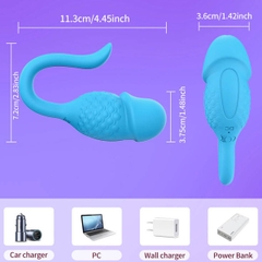 BDT1197 - Trứng rung điều khiển qua APP đầu dương vật và sạc điện