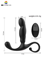 BDT1208 - Dương vật giả điều khiển từ xa sưởi ấm đến 42 độ sạc điện