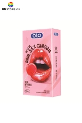 BDT1233 - Bao cao su miệng siêu mỏng hương kẹo ngọt có 10 cái