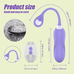 BDT1315 - Trứng rung không dây điều khiển từ xa dài 23cm sạc điện