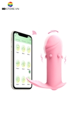 BDT1360 - Dương vật giả điều khiển qua APP có bi nổi dài 9cm