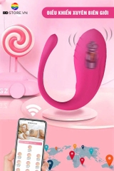 BDT155 - Trứng rung tình yêu silicon điều khiển qua APP sạc điện