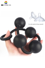 BDT1562 - Anal beads đồ chơi hậu môn silicon với 4 tầng bi tròn có 3 size