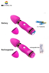 BDT1607 - Chày rung mini có 12 chế độ sạc điện điều khiển bằng nút bấm