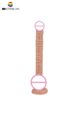 BDT1660 - Dương vật giả siêu dài 40cm vân ngang có đế gắn tường