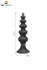 BDT1681 - Đồ chơi hậu môn thiết kế 5 tầng có đế dính tường dài 115mm