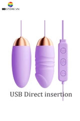 BDT1688 - Trứng rung 2 đầu mix đầu dương vật mini có 10 chế độ