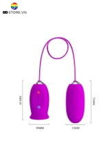 BDT1711 - Trứng rung Pretty Love 2 đầu có lưỡi liếm sạc điện chống nước