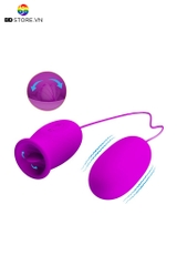 BDT1711 - Trứng rung Pretty Love 2 đầu có lưỡi liếm sạc điện chống nước