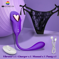 BDT1739 - Trứng rung hai đầu điều khiển từ xa có 10 chế độ dài 25cm