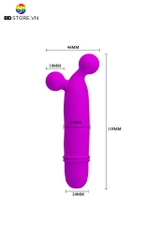 BDT1803 - Máy rung đầu dương vật mini Pretty Love có 10 tần số dài 118mm