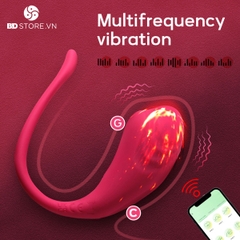 BDT1957 - Trứng rung sạc điện điều khiển qua APP có 10 chế độ chống nước