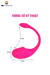 BDT212 - Trứng rung silicon sạc điện điều khiển qua APP dài 23.5cm