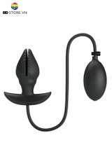 BDT2149 - Butt plug bơm hơi bóp tay kết hợp van xả áp bề mặt vân gờ hoa sò