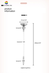 BDT2208 - Dụng cụ sounding silicon thông tiểu hình phễu dài 20cm