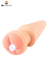 BDT2225 - Âm đạo silicon cầm tay với nón vát thon và gân sóng xoắn