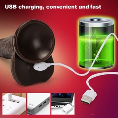 BDT2279 - Dương vật giả rung thụt Châu Phi điều khiển từ xa và sưởi ấm