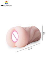 BDT2319 - Âm đạo hậu môn và miệng giả silicon mềm dài 12cm