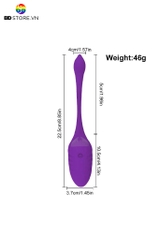 BDT2356 - Trứng rung 2 đầu điều khiển không giới hạn dài 225mm