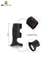 BDT2376 - Vòng rung dương vật đeo gốc với bề mặt có gân nổi dài 10cm