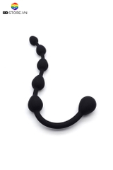 BDT2425 - Anal bead với chuỗi 5 hạt chất liệu silicon mềm dài 18cm