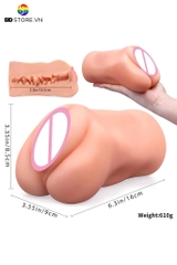SMT2521 - Âm đạo giả silicon mềm dài 16cm có hạt nổi trong