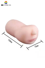 BDT2528 - Miệng giả kèm âm đạo silicon có mũi dài 15cm