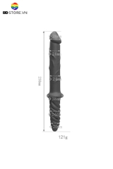 BDT2589 - Cu giả 2 đầu với đầu xoắn ốc bề mặt có nhiều gân nổi quanh