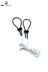 BDT2798 - Combo 2 vòng đeo dương vật mix dây cắm kích điện dài 18cm