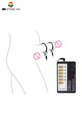 BDT2798 - Combo 2 vòng đeo dương vật mix dây cắm kích điện dài 18cm