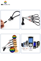 BDT2799 - Bộ 4 vòng đeo dương vật kích điện có thể điều chỉnh kích thước