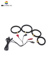 BDT2804 - Bộ 4 vòng đeo dương vật silicon có dây nối kích điện