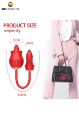 BDT2827 - Trứng rung 2 đầu ngụy trang con chuột có lưỡi liếm sạc điện