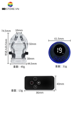 BDT2962 - Vòng đeo bao quy đầu bằng silicon trong suốt kèm dây cắm