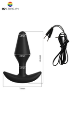 BDT3044 - Đồ chơi hậu môn anal play kích điện đế chữ T cong dài 10cm