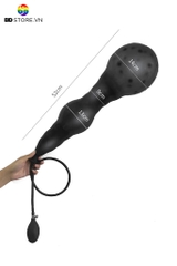 BDT3055 - Inflatable anal plug bơm hơi chuỗi hạt dài và vân sóng có đế