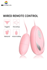 BDT3063 - Trứng rung giả rẻ nhỏ có dây và 10 tần số chất liệu nhựa