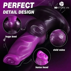 BDT3358 - Anal pump bơm hơi hình dương vật giả mix chân đế xòe rộng