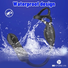 BDT3420 - Vòng đeo dương vật rung mix đầu cu có 10 chế độ và sạc điện